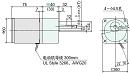 2GN200K 減速機 2IK6GN-C 減速電機組合的外形圖